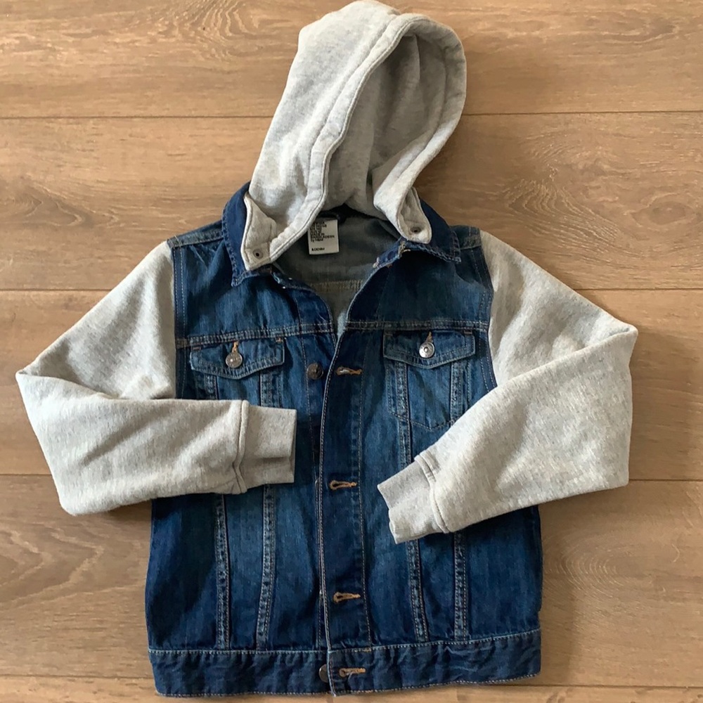 H&M hoodie Jean jacket for kids 9-10